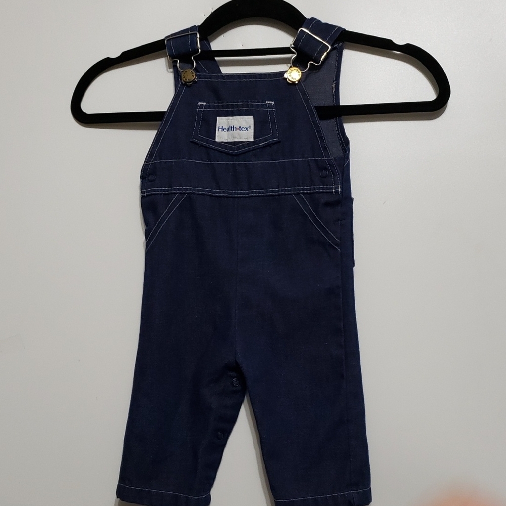 Healthtex Dark Denim Adjustable Strap Overall‎ 12mos.